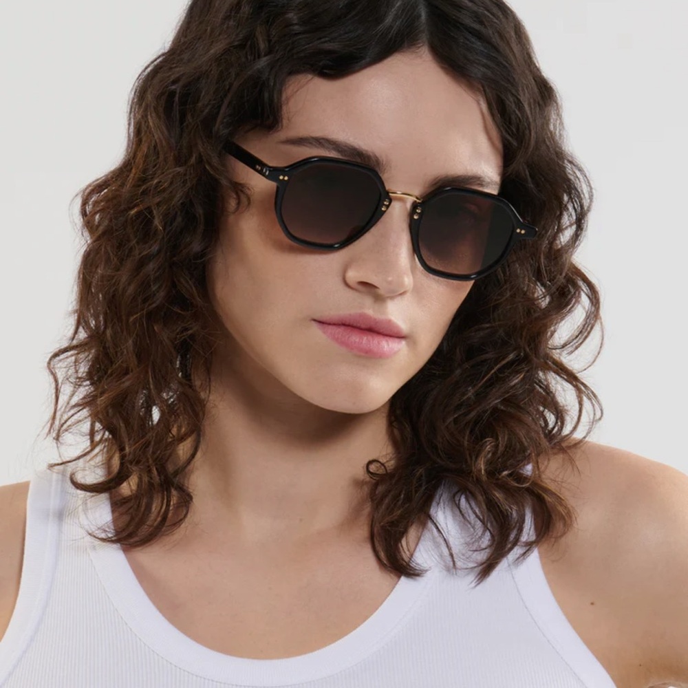 KREWE Black and Gold Sunglasses - Picture 2 of 7